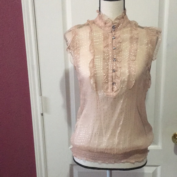 Twentyone sheer,sleeveless,ruffle top - Picture 2 of 5
